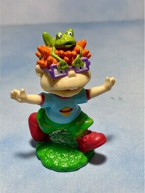 Viacom Rugrats Chuckie Figure Cake Topper 1999 Vintage 3” Nickelodeon 90s Toy!